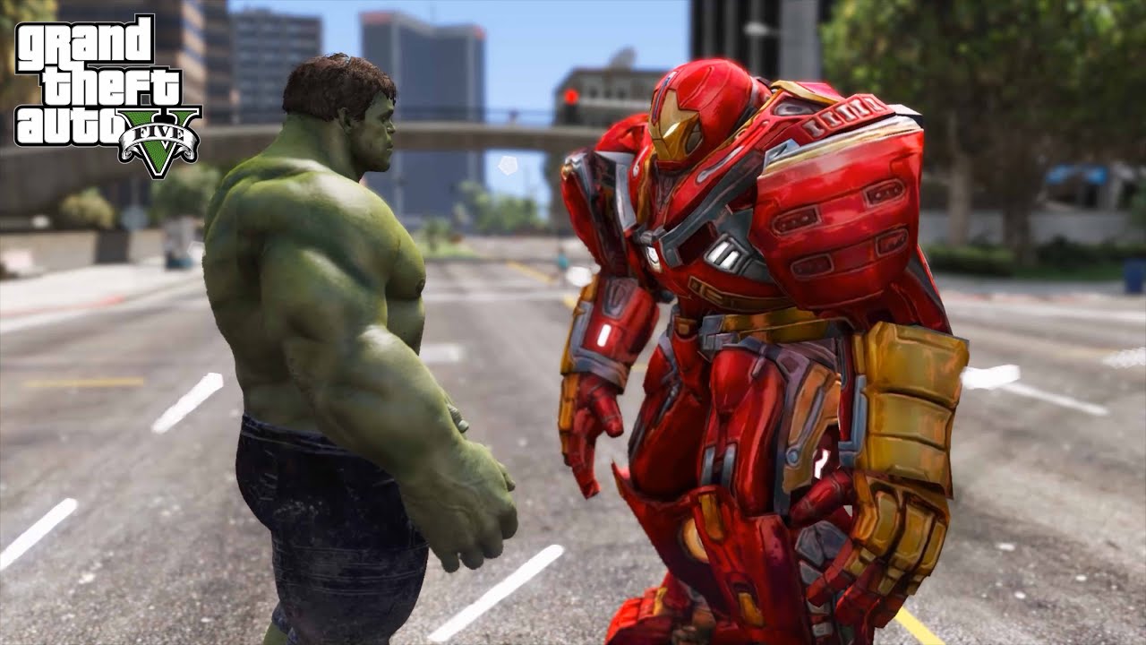 GTA 5 - Hulk VS Hulkbuster