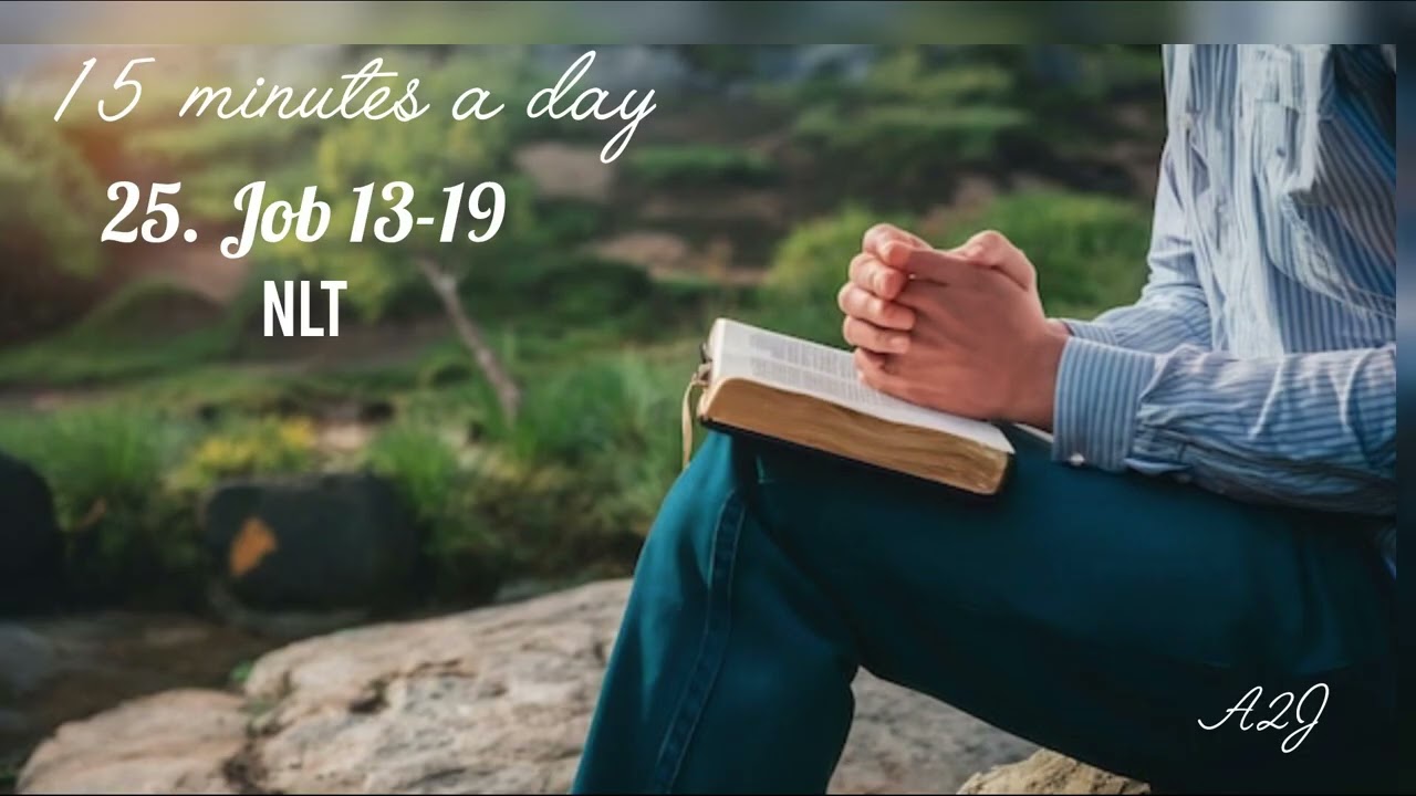 15 minutes a day Bible Reading Podcast // Twenty-five // Job 13-19