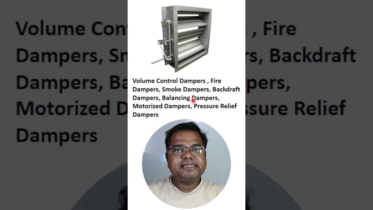 Types of HVAC Damper #damper #airconditioning  #hvac