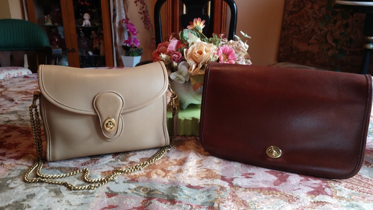 Paint vs Dye,  Aniline Leather. Vintage Coach