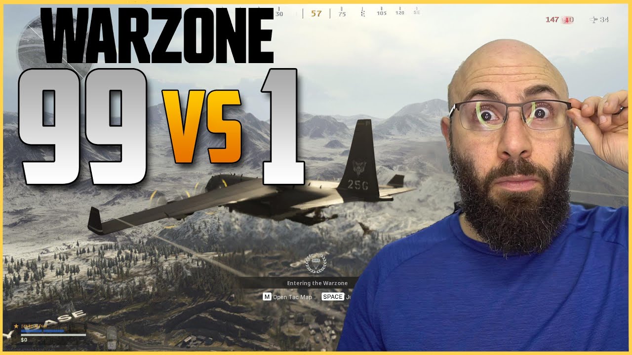 NEW! 99 vs 1 in Warzone Customs - Find the Bald Man!