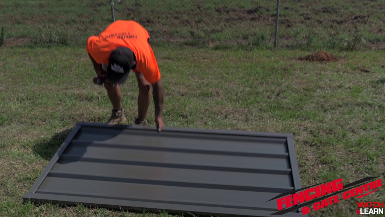 How To Build A Colorbond Gate Using Gate Styles DIY