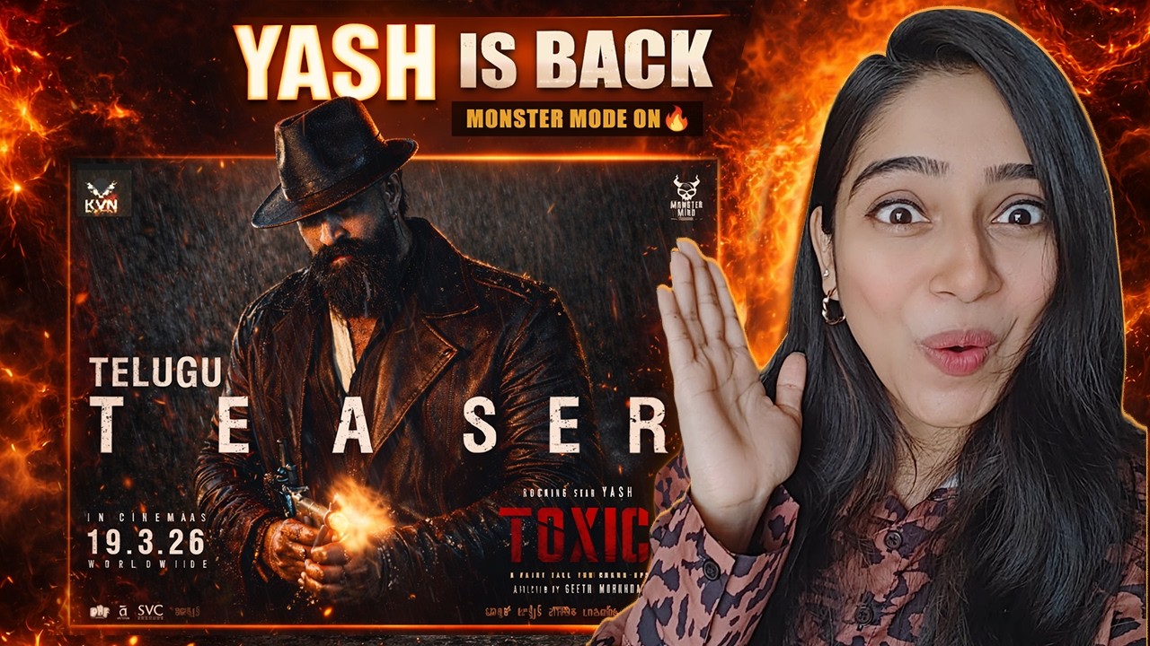 Toxic Official Hindi Teaser Reaction | Rocking Star Yash | Geetu Mohandas | KVN | Reaction