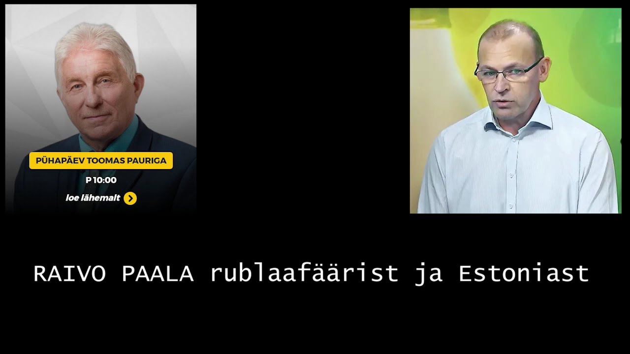 Stuudios Raivo Paala ja Toomas Paur – arutelu Eesti 1992. aasta rahareformist