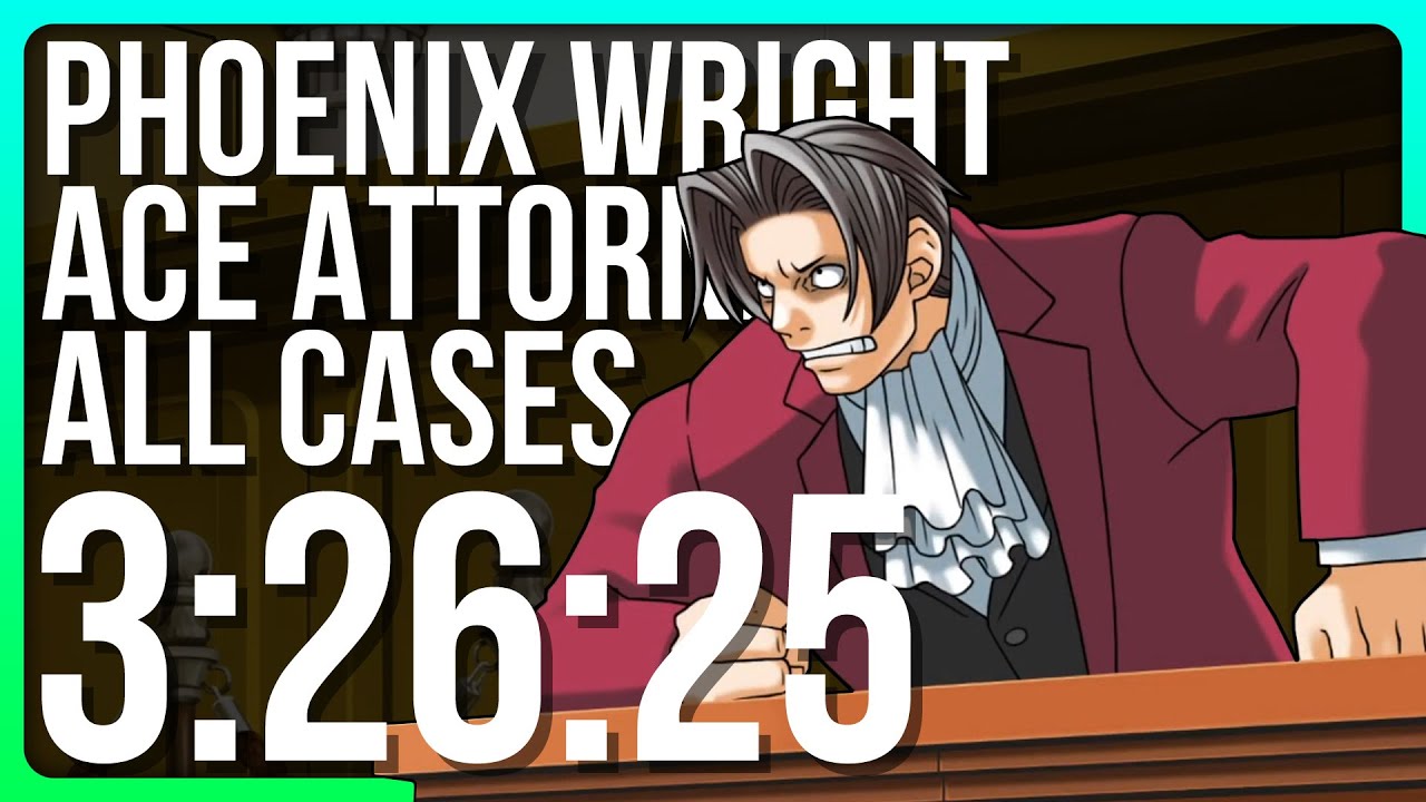 Phoenix Wright: Ace Attorney - All Cases Speedrun in 3:26:25 (World Record)