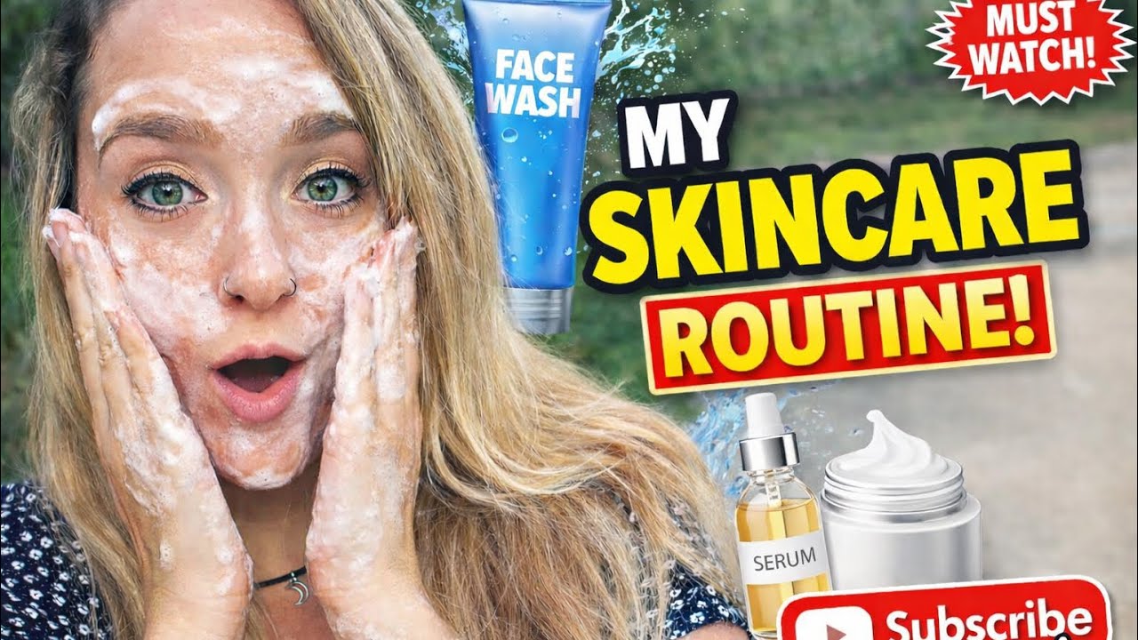 My REAL Skincare Routine After Washing My Face (Glowing Skin Secrets)