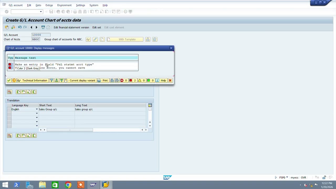 GL Account groups for GL Accounts in SAP FI