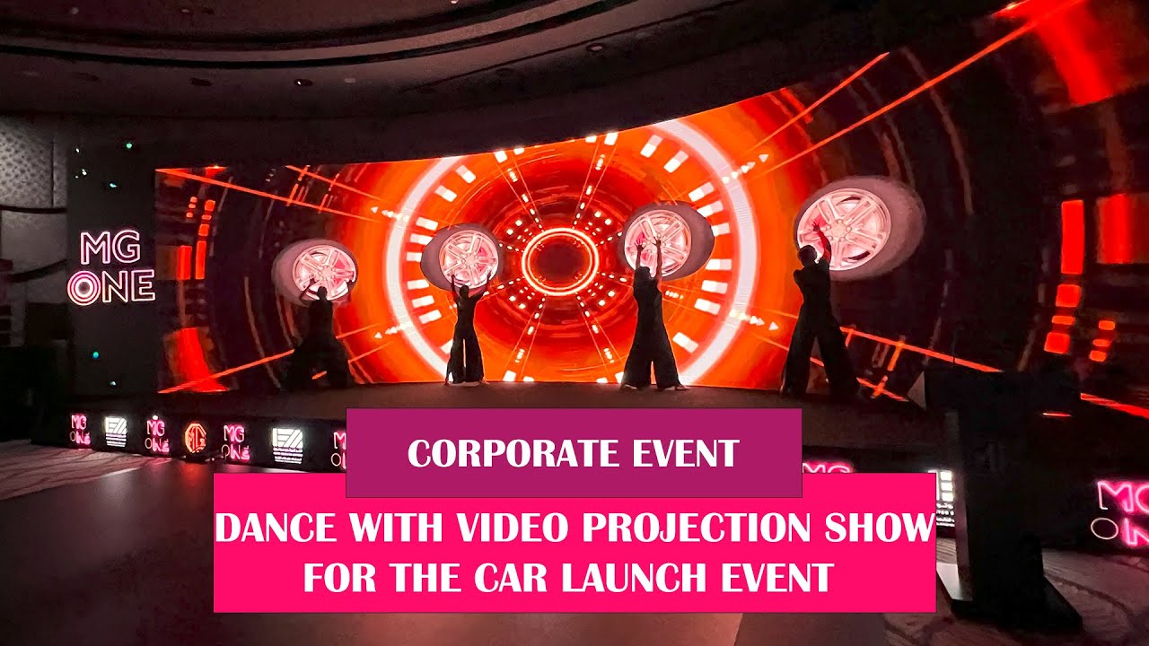 DANCE WITH VIDEO PROJECTION SHOW FOR THE CAR LAUNCH EVENT