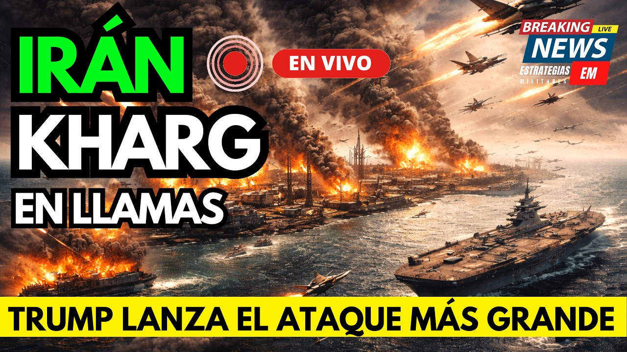 🚨 NOTICIAS IRÁN TRUMP LANZA ATAQUE DEVASTADOR SOBRE LA ISLA DE KHARG
