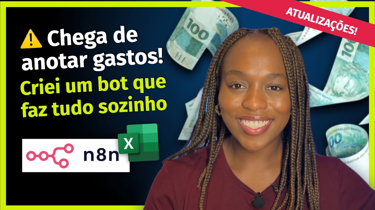 AUTOMATIZEI meu controle FINANCEIRO com INTELIG&Ecirc;NCIA ARTIFICIAL &mdash; tutorial com n8n, Gemini e Excel