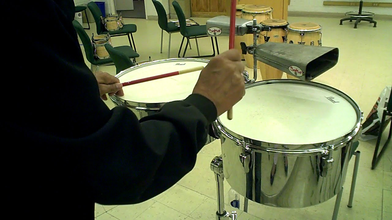 Timbales Switch from Cascara to Cowbell