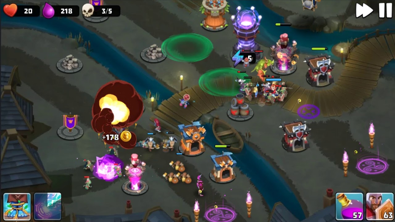 Castle Creeps TD - Chapter 27 Level 108 Air Raid 3 Stars (Without Sentinel)