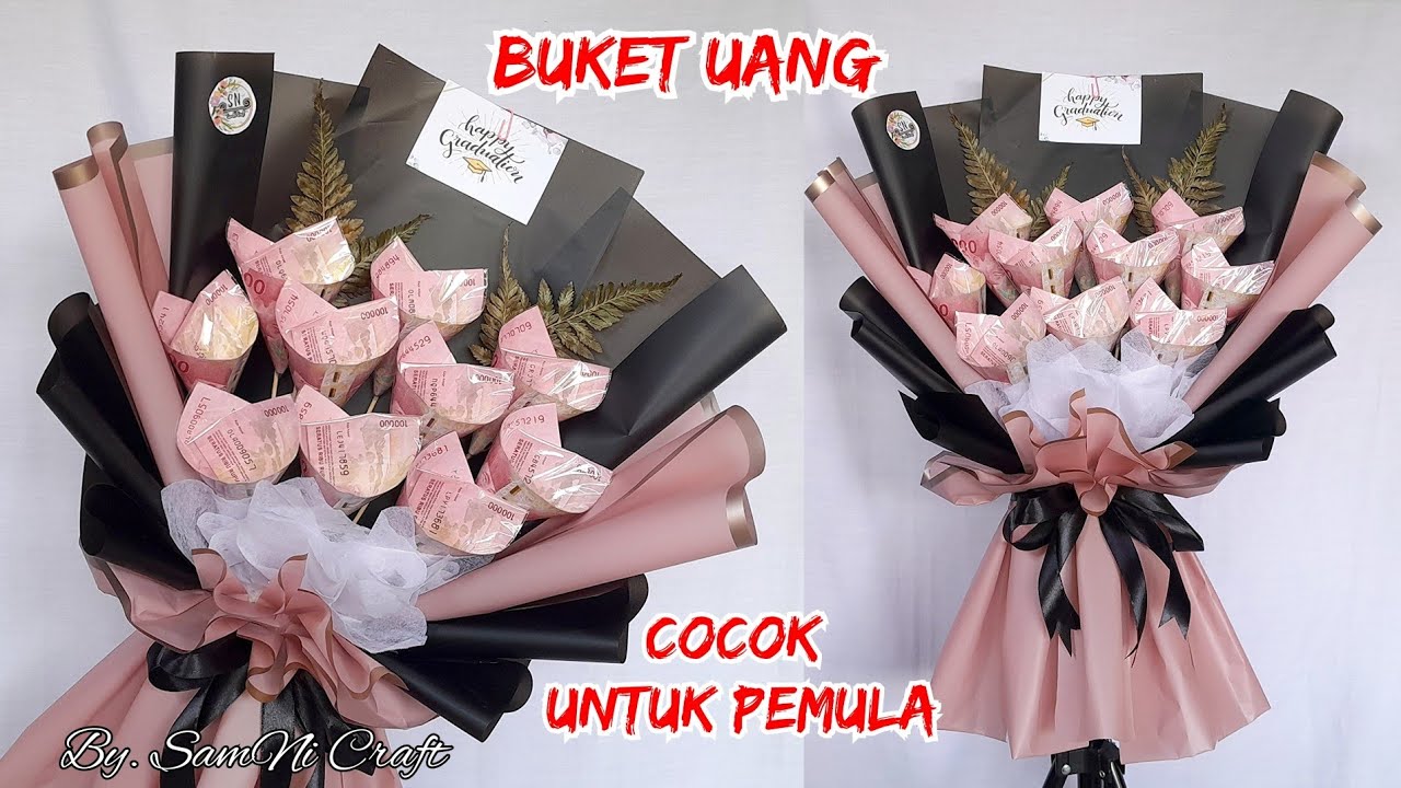 Tutorial Buket Uang 10 Lembar untuk Pemula | Buket Uang Bentuk Cone