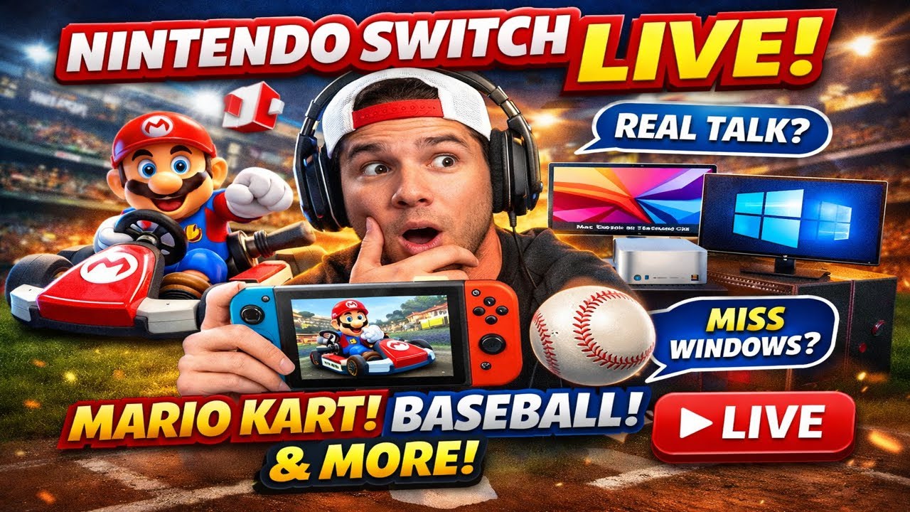 Nintendo Switch LIVE – Mario Kart, Baseball & Real Talk 🎤🔥
