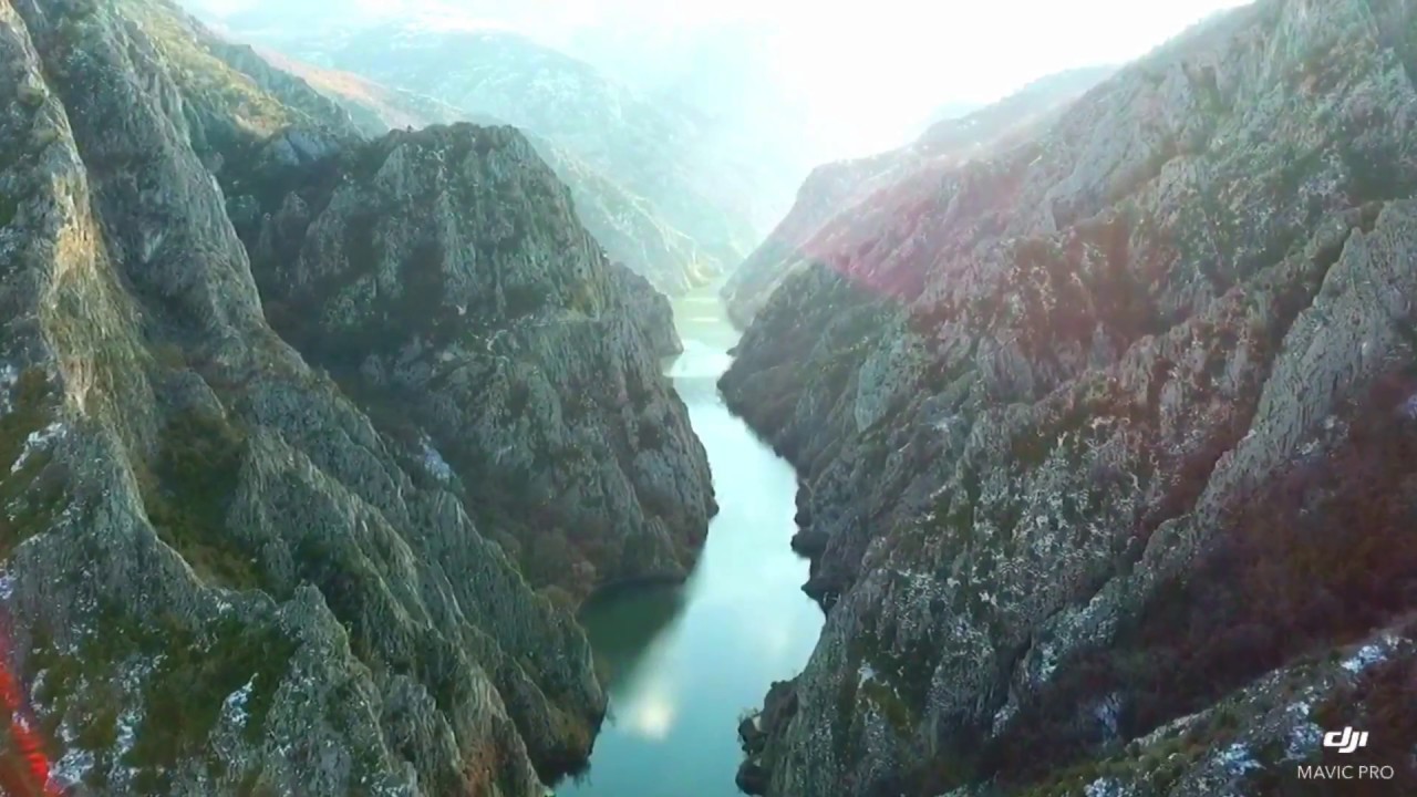 canyon Matka Macedonia drone