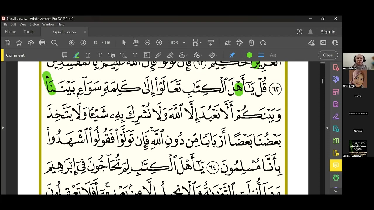 Tahsin QS Ali Imran ayat 62 sd 65 (10 Februari 2026)