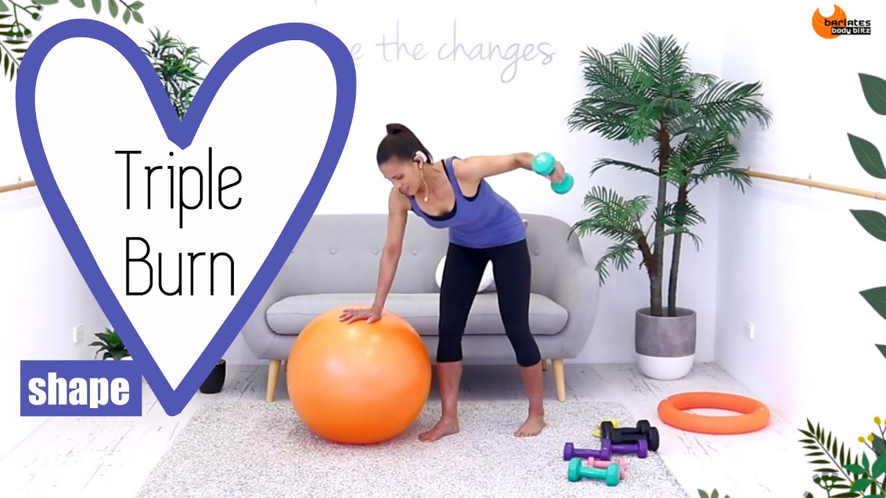 Resistance Band and Weights Workout BARLATES BODY BLITZ Triple Burn Shape