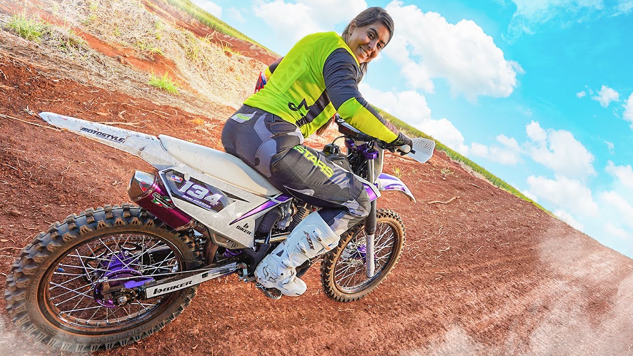FIZ MOTOCROSS COM MINHA MOTO NOVA