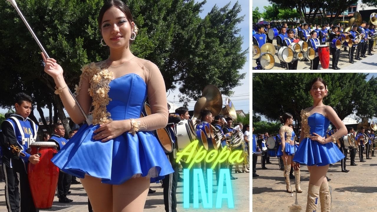INICIO DE MES CIVICO BANDA INSTITUTO NACIONAL DE APOPA INA 2023 APOPA FULL HD