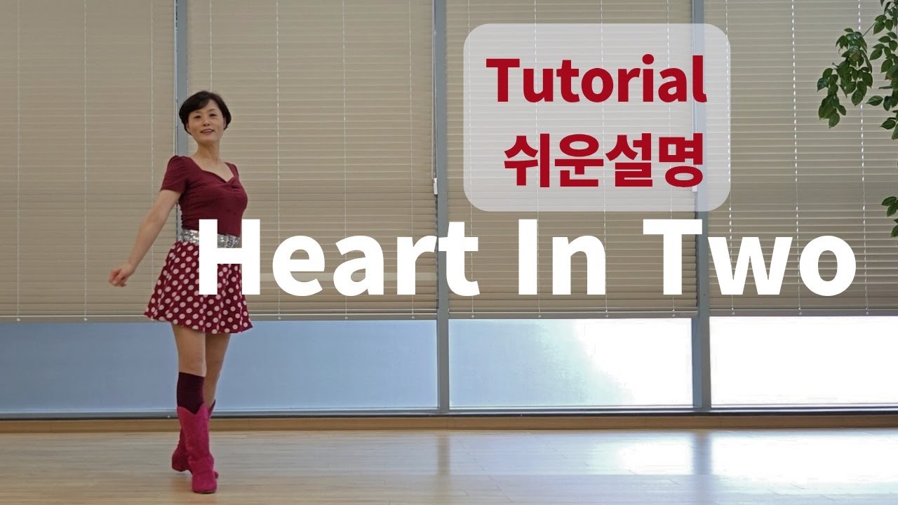 Heart In Two Line Dance -  Tutorial