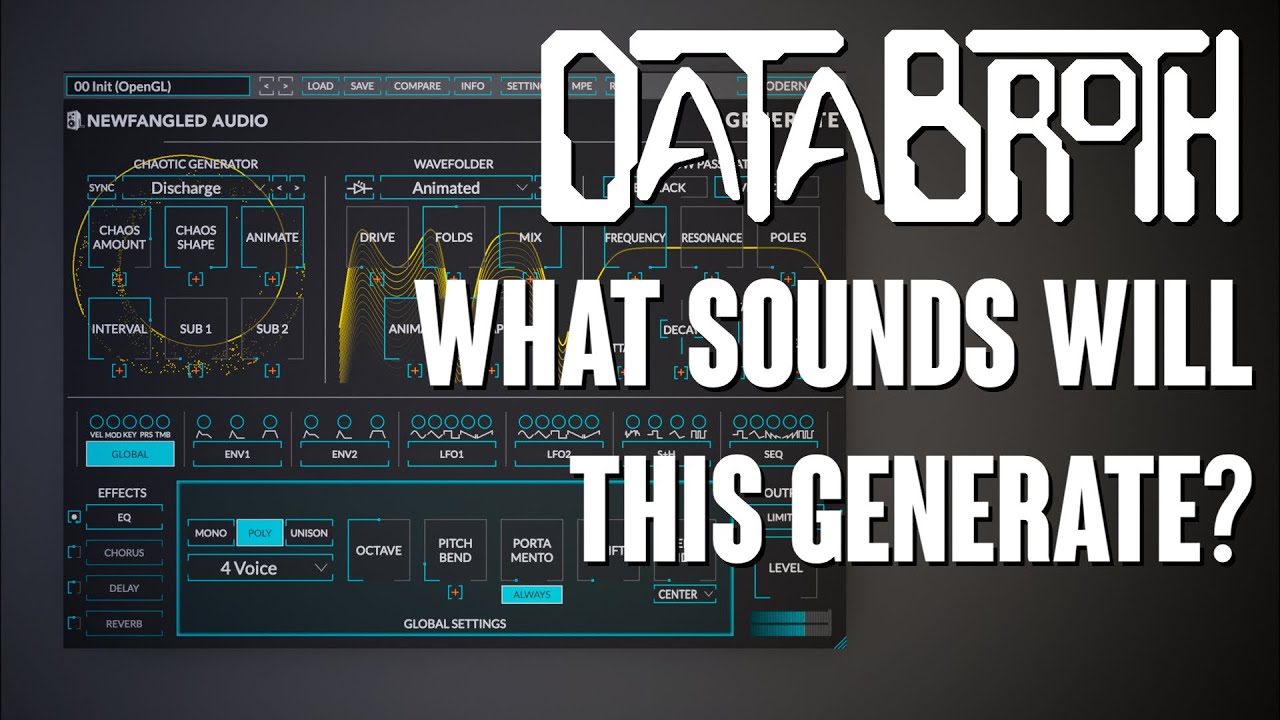 GENERATE 1.3 makes chaotic tones