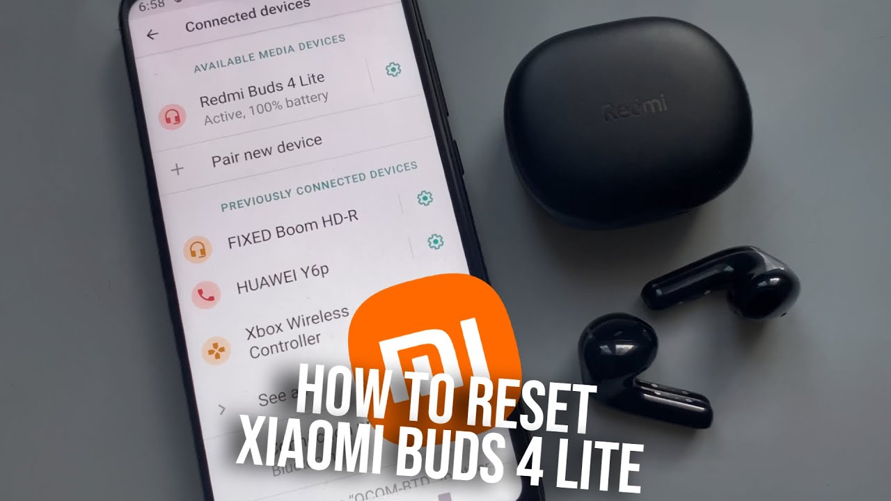 Xiaomi Redmi Buds 4 Lite - Factory Reset - How to Reset headphones Xiaomi Redmi Buds 4 Lite