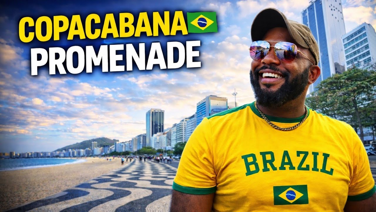 Walking Rio's Most Iconic Sidewalk: Copacabana Promenade (4K POV)