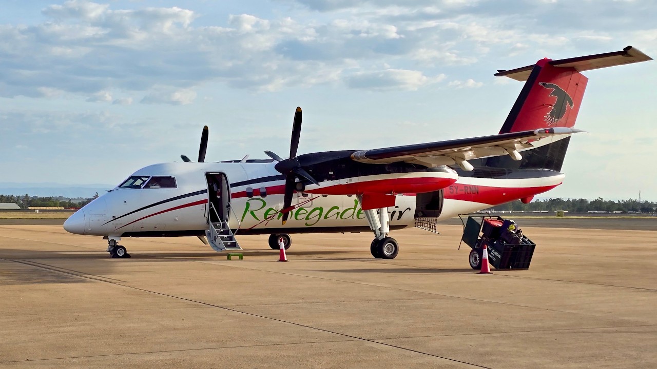Dash 8-100 а/к Renegade Air | Рейс Кисуму &ndash; Найроби Уилсон | Лес Карура