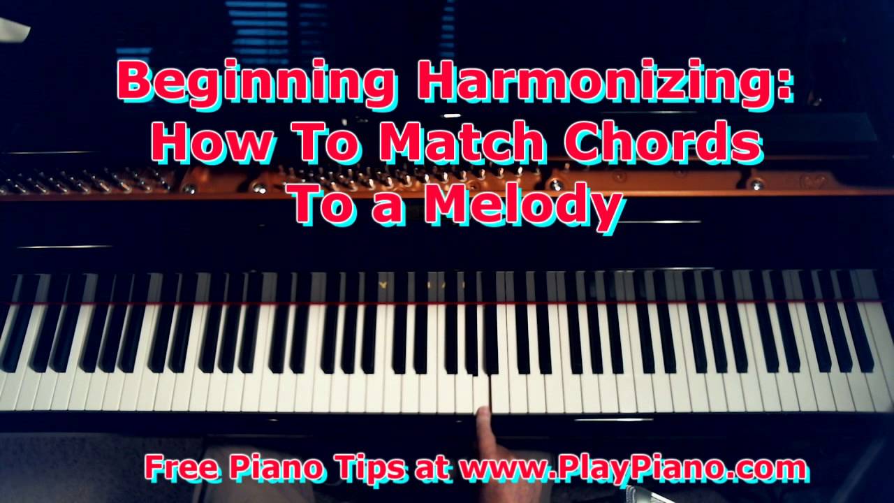 How To Harmonize a Melody With Chords In Your Left Hand - For Beginners Only