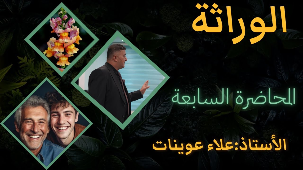 المحاضرة السابعة للوراثة ( تكملة شروحات قانون مندل الاول ) وقواعد حل المسائل