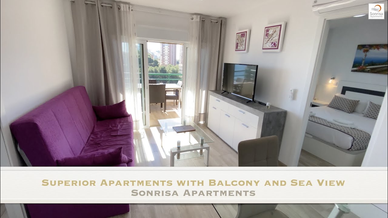 Superior Apartments with Balcony and Sea View in Sonrisa Apartments, Benidorm, Spain