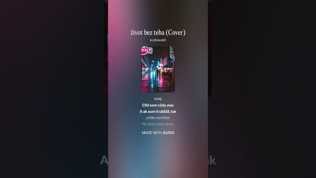 Život bez teba Cover DJ NUMERO AI