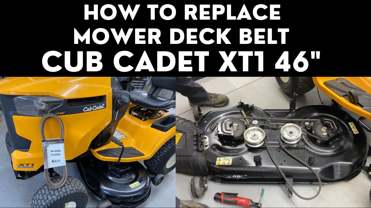 How to Replace Mower Deck Belt Cub Cadet XT1 46