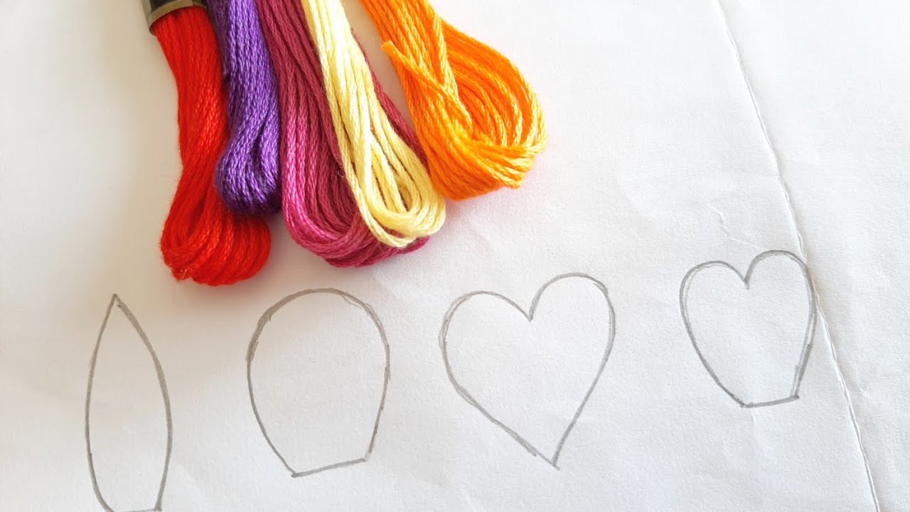 5 Easy to do Flower Petal Designs for Beginners (Hand Embroidery Work)