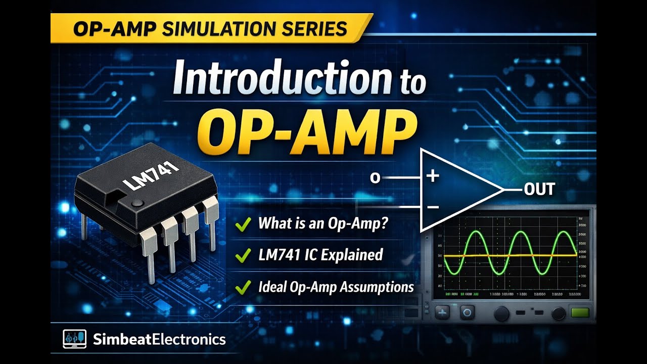 Op-Amp Introduction for Beginners | LM741 | Silent Simulation