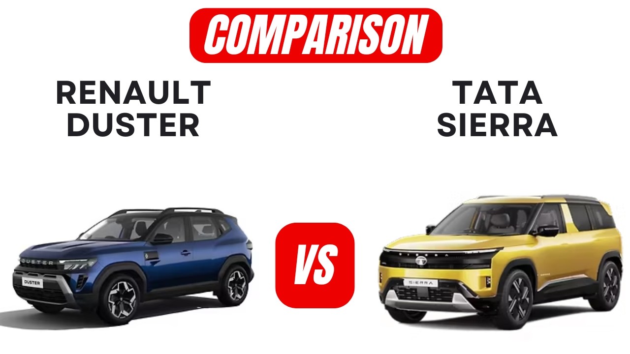 Renault Duster vs Tata Sierra Comparison | Prices Features | Automobil