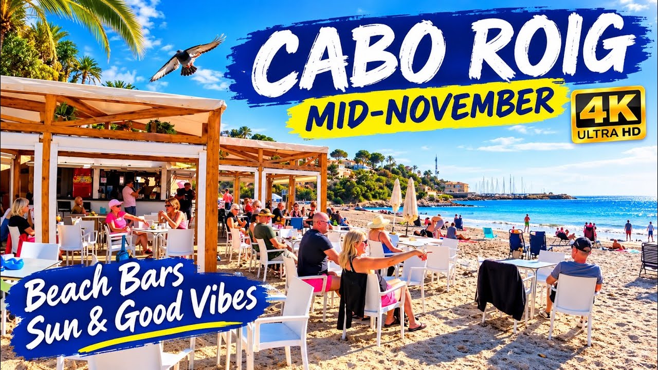Cabo Roig, Orihuela Costa, Costa Blanca, Spain⎮Sunday Midday Beach & Marina Walking Tour 🏖️ 🇪🇸