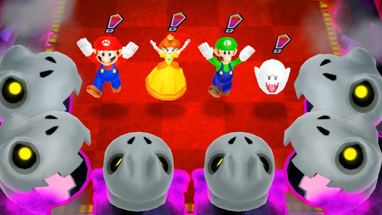 Mario Party Island Tour - Best Minigames - Mario vs Daisy vs Boo vs Luigi (Master CPU)