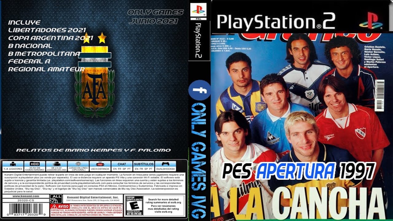 PS2 |  PES ARGENTO CLASSICO ! ! CHILAVERT, RIQUELME, MARADONA Y MAS