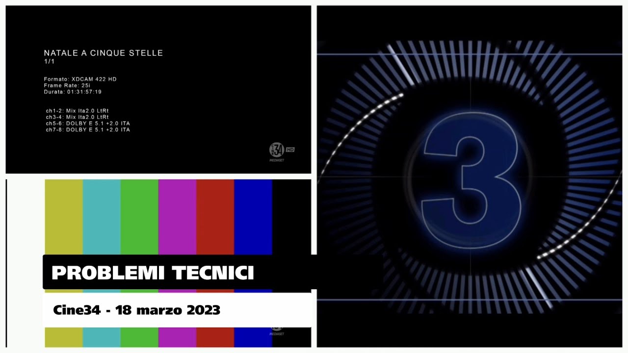 Cine34 - Problemi tecnici | 18 marzo 2023