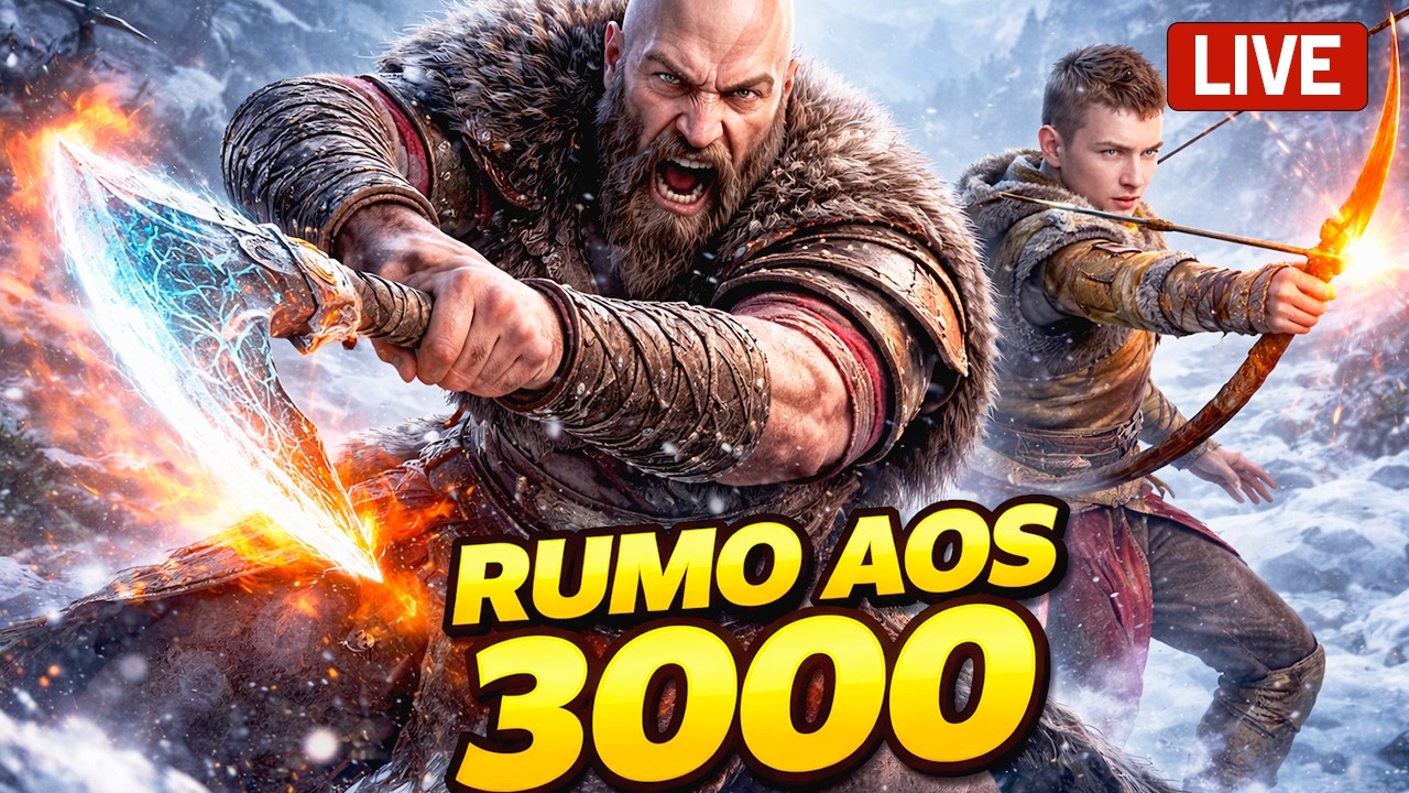 RUMO AOS 3.000 SUBS! 🔥 God of War Ragnarök ao vivo!