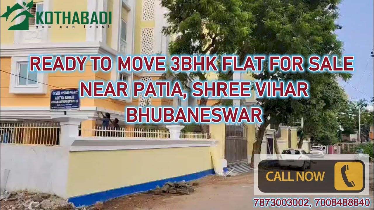 Ready-to-Move New 3BHK Flat for Sale near Shree Vihar, Patia – Bhubaneswar