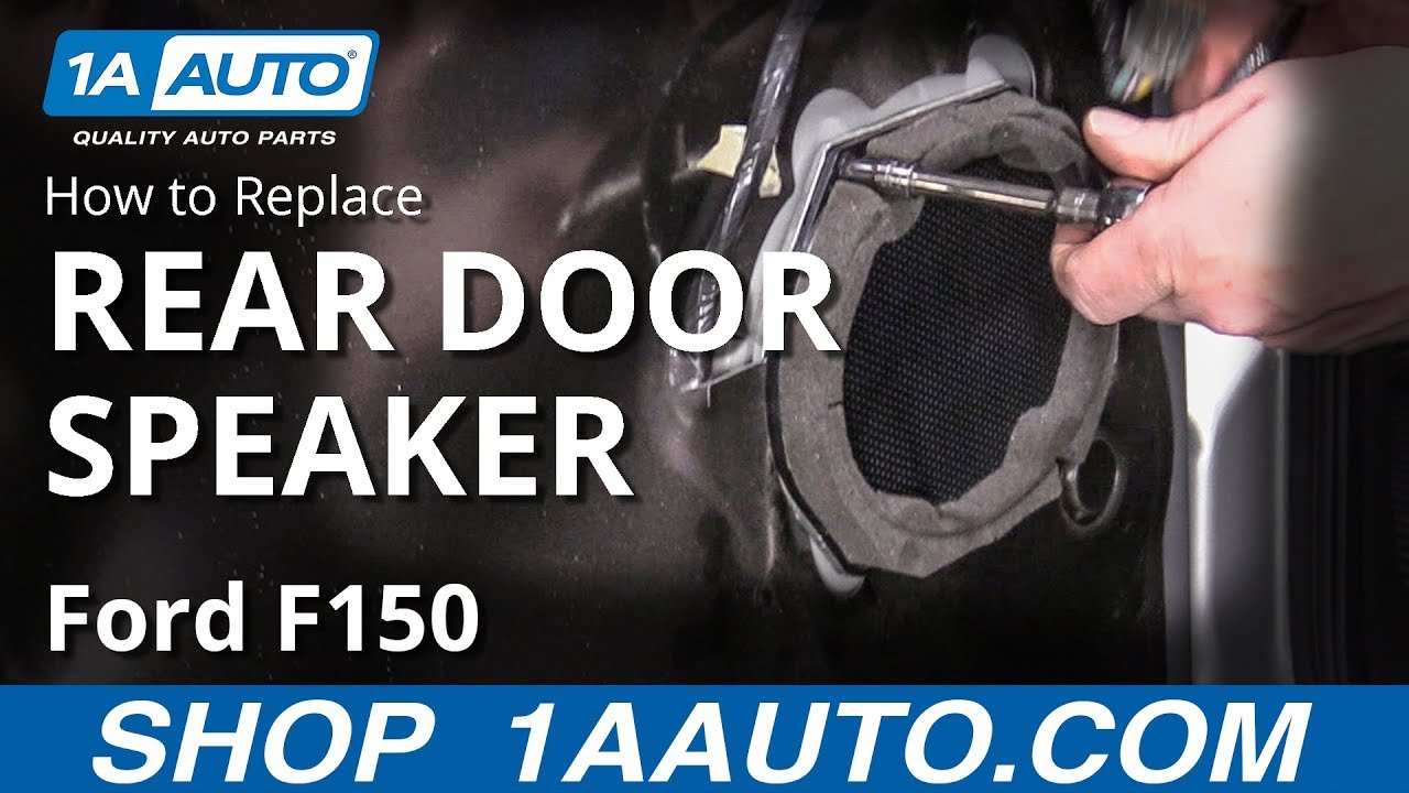 How to Replace Rear Door Speaker 09-14 Ford F-150