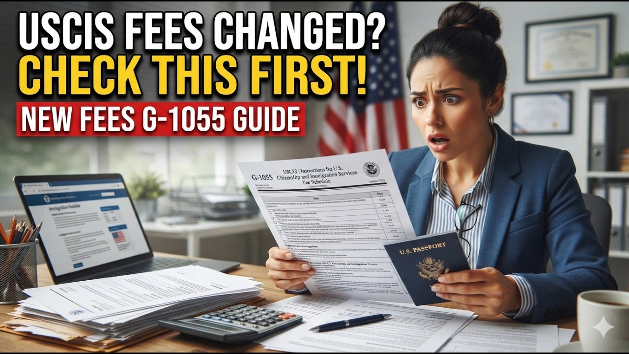 G-1055, Fee Schedule | Complete USCIS Filing Fee Guide 2026