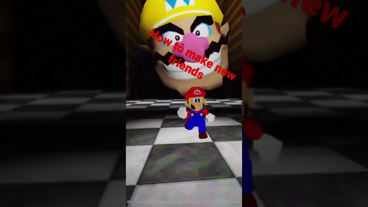 How tô make new friends in Mario 64 wario build #mario64 #warioapparition #roblox