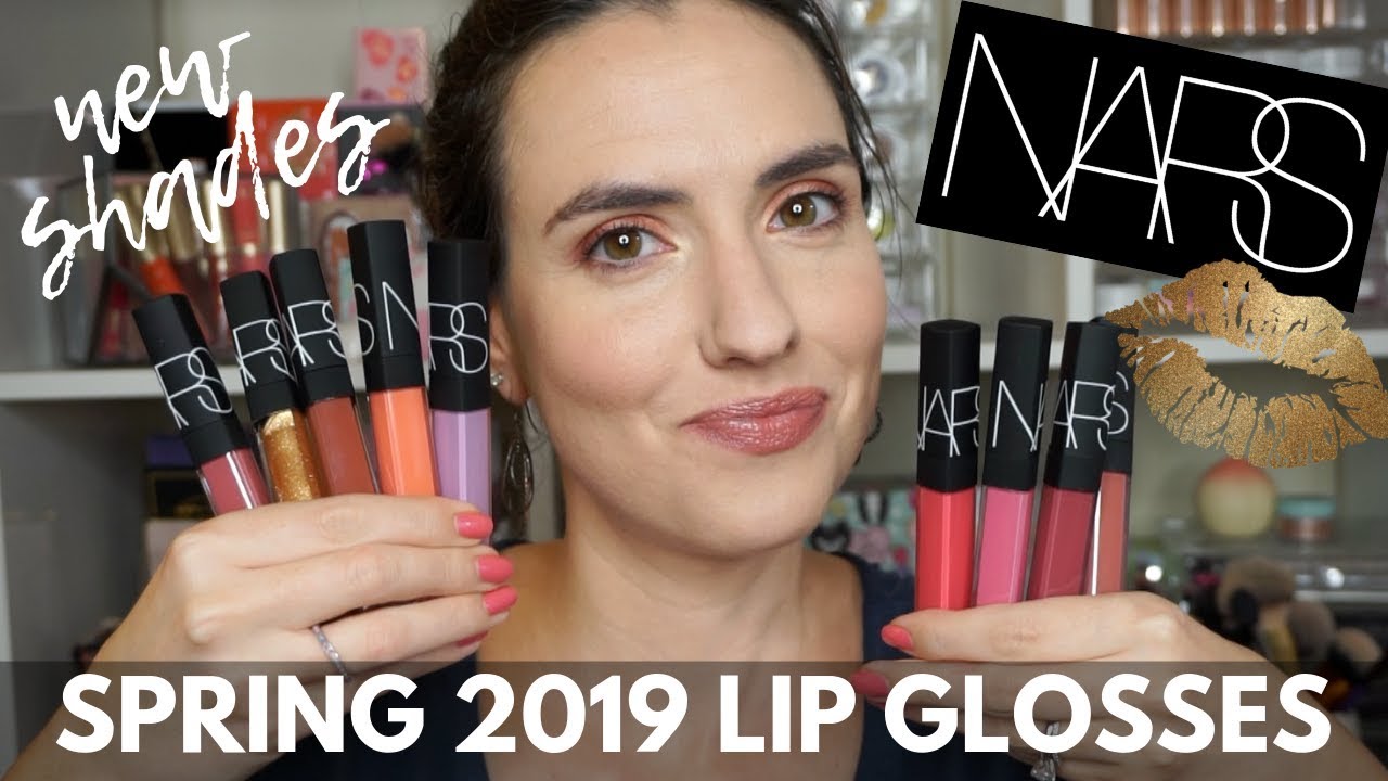 NEW NARS Spring 2019 Collection Lip Glosses | Lip Swatches of ALL 9 New Shades!