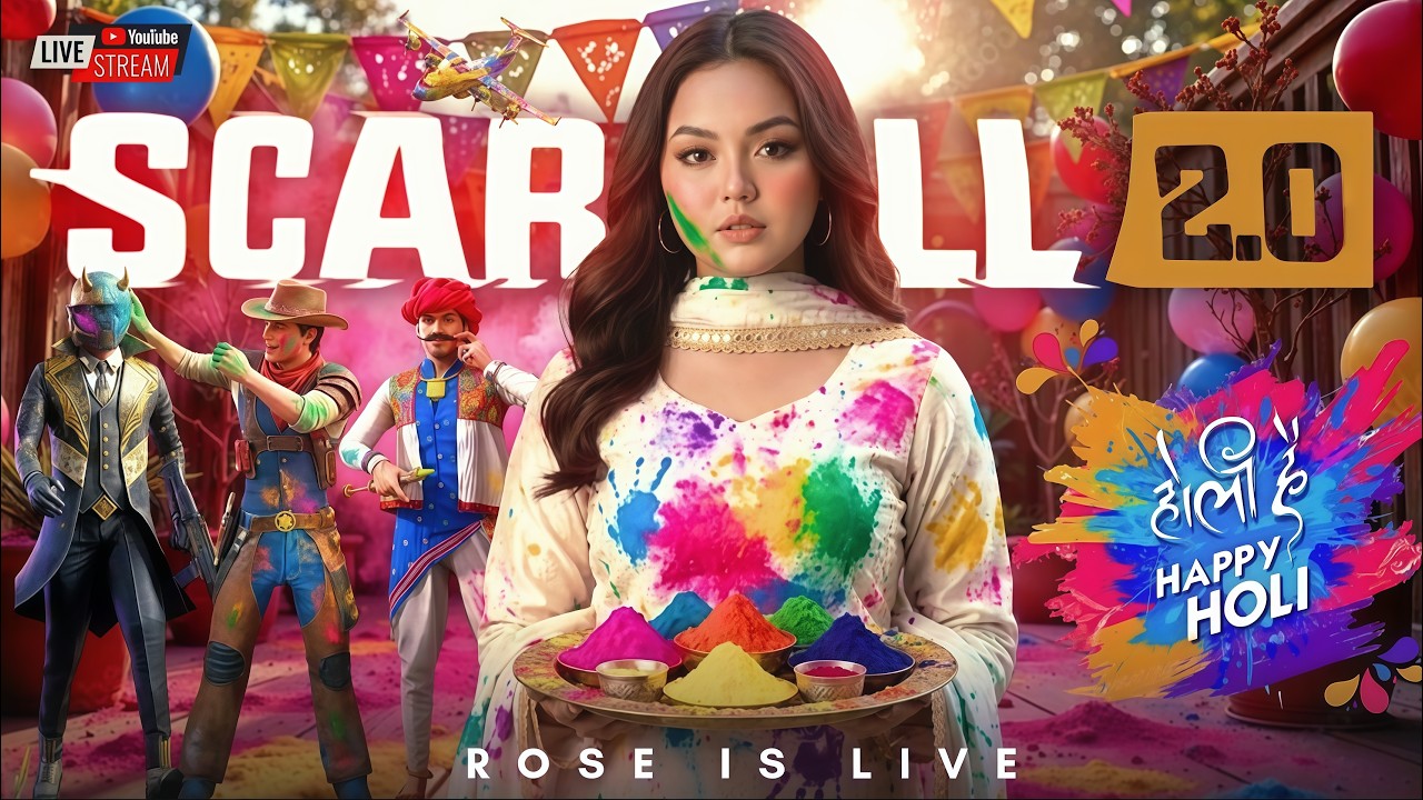 🔴 SCARFALL 2.0 LIVE | HAPPY HOLI 💕 | #scarfall #fyp @ScarFall2.0 @ScarFall2.0Creators