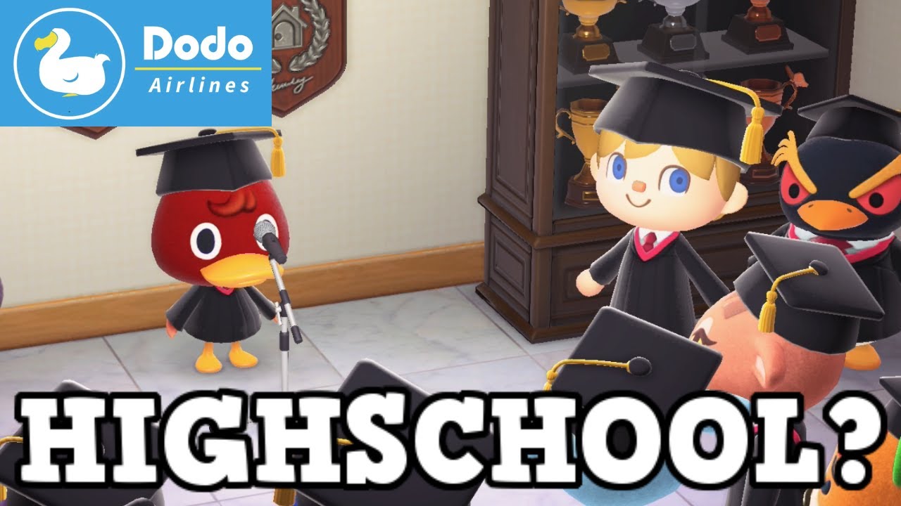 What If There Was HIGHSCHOOL In Animal Crossing? (Dodo Airlines)