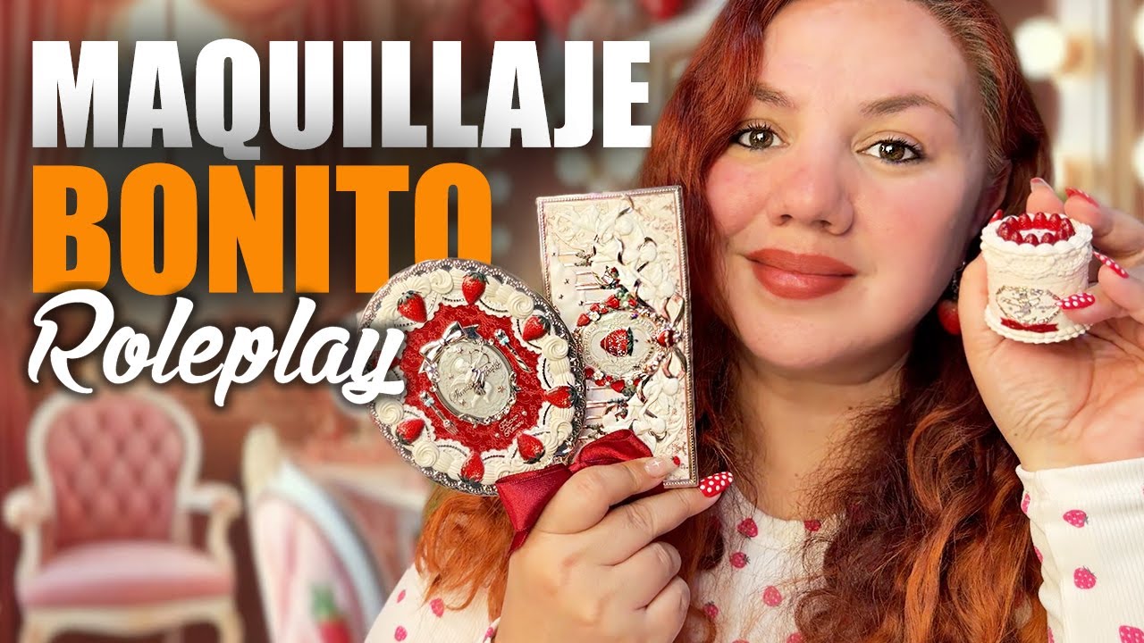 🌙 ASMR Español Hago tu Maquillaje BONITO & ROMANTICO Roleplay para Dormir  🍓 #flowerknows