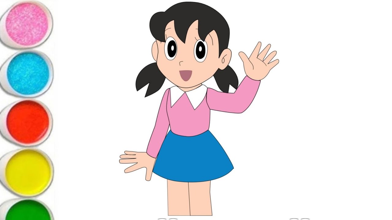 How to Draw Shizuka Easy Step by Step | How To Draw Shizuka From Doremon Step By Step Easy 